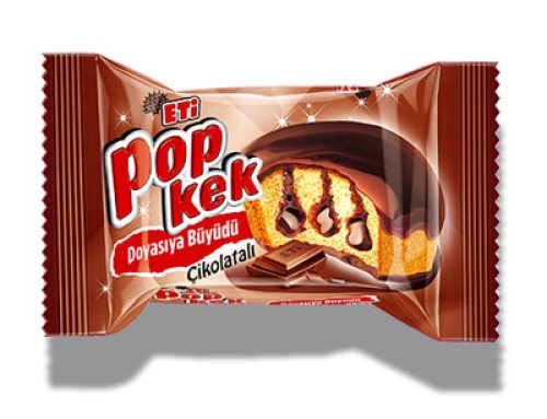 Popkek with chocolate